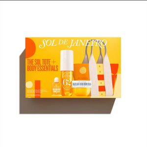 Kit de Cuidado Corporal Sol Tote + Body Essentials Set