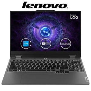 Laptop Lenovo LOQ 15IRX9 15.6"  FHD IPS, Core i7-13650HX, Ram 12GB, Ssd 512GB, Rtx 3050, Free Dos