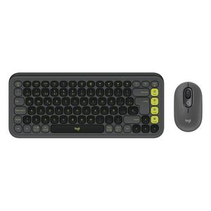 Kit Logitech POP ICON Teclado Y Mouse Combo Wireless Negro 920-013052