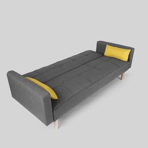 Sofá Cama Oslo + 2 Cojines Gris