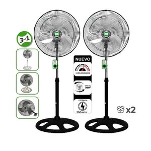 Ventilador Bossko BK-8220VO 3 en 1 de 18" X 2 Unidades