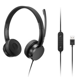 Lenovo Auriculares USB-A Wired Stereo On-Ear Headset - 4XD1K18260