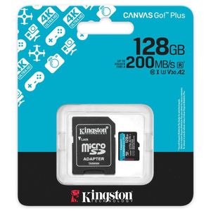 Kingston 128GB Canvas Go Plus Gen 4 U3 MicroSDXC - SDCG4/128GB