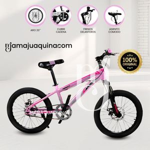 Bicicleta Deportiva para Niños Aro 20 «BD YEQIR» Light Pink