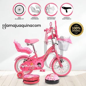 Bicicleta Campera con Canasta Aro 12 «DRIZE» Pink