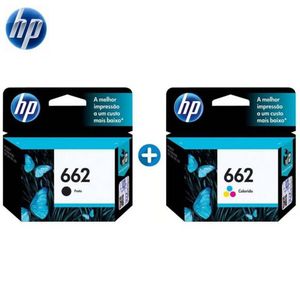 Kit de Tinta HP 662 Tricolor y Negro (CZ104AL-CZ103AL)ORIGINAL