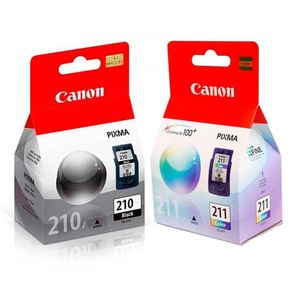 KIT Tinta Canon 210 y 211 Original - Negro Y Tricolor