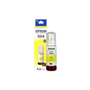 Botella de Tinta Epson T504 Amarilo Original