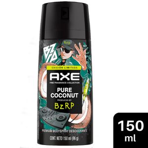 Desodorante Body Spray AXE BZRP Pure Coconut 150ml