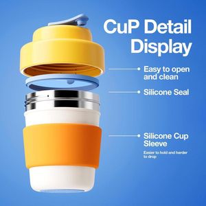 Taza Chako Lab 14oz Amarillo Sin Bpa