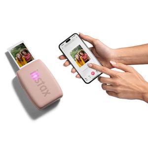 Impresora Fujifilm Instax mini Link 3 para smartphones, conexión bluetooth, recargable, tamaño de impresión 6.2 cm × 4.6 cm, rosa
