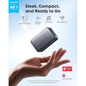 Banco De Energía Anker A1638 10000mAh Negro
