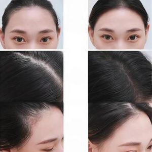 Polvo Cubre Canas, Rellena Espacios Sin Cabello Negro