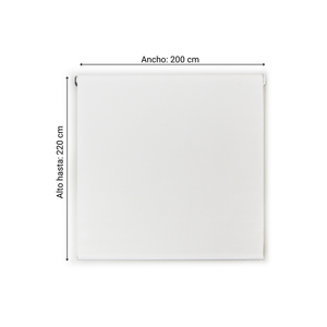 Cortina Roller Malla Solar 200x220cm Blanco Orange