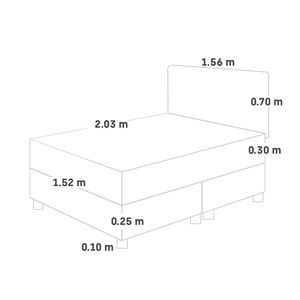 Dormitorio Paraíso Lifestyles Pocket Queen Plata