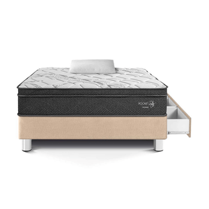Cama Pocket Star Con Cajones 1.5 plazas Champagne Paraiso