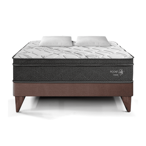 Cama Europea Pocket Star Queen Chocolate Paraiso