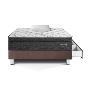 Cama Pocket Star Con Cajones 1.5 plazas Chocolate Paraiso