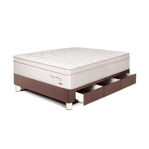 Cama Royal Prince Cajones 1.5 plazas Chocolate Paraiso
