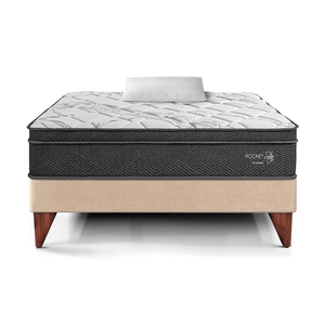 Cama Europea Pocket Star 1.5 plazas Champagne Paraiso
