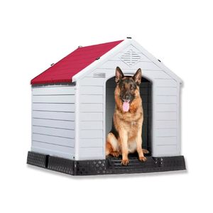 Casa Para Perro Raza Mediana 81x84x77cm Rojo - Talla L