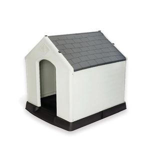 Casa Para Perro Raza Mediana 81x84x77cm Gris- Talla L