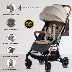 Coche Maleta para Bebé «SAFFE» De Fácil Plegado Beige