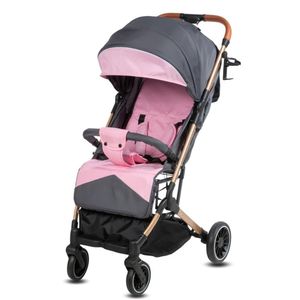 Coche Maleta de Lujo para Bebé «LAINEE» de Fácil Plegado Rosa