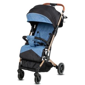 Coche Maleta de Lujo para Bebé «LAINEE» de Fácil Plegado Azul