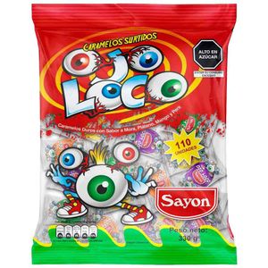 Caramelos SAYON Surtidos Ojo Loco Bolsa 330g