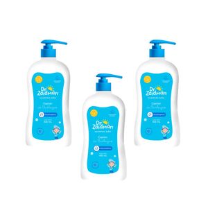 Pack Shampoo para Niños DR ZAIDMAN Capitán de Burbujas Botella 400ml x 3un