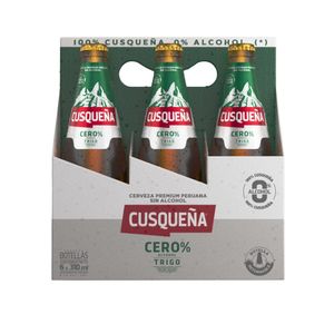 Cerveza CUSQUEÑA Cero Trigo Botella 310ml Paquete 6un