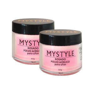 Mystyle Polvo Acrilico Pink 30Gr 2 Unid