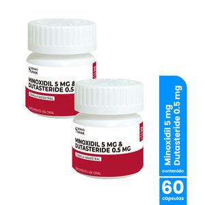 Minoxidil 5mg & Dutasteride 0,5 mg 30caps - DermoSumak 2 Unidades