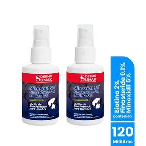 Locion Minoxidil 5% & Finasteride 0,1 & Biotina 2% 60ml Dermo Sumak 2 Uni