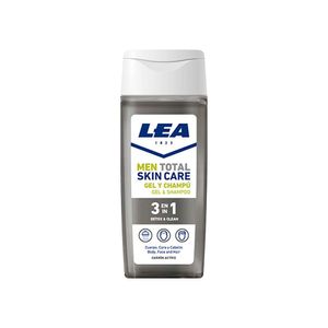 Gel Y Shampoo Lea 3 En 1 Frasco 300ml Carbón Activo