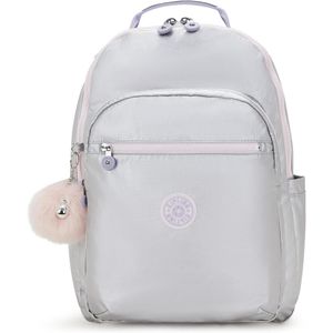 Kipling Seoul KI0451 Mochila para Mujer | Silver Glow Met