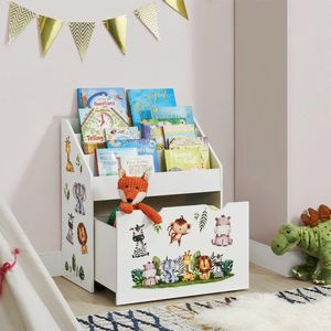 Librero Infantil Amore Home Gaia Cajon con Ruedas