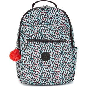 Kipling Seoul KI5210 Mochila Grande Para Mujer | Impresión Abstracta.