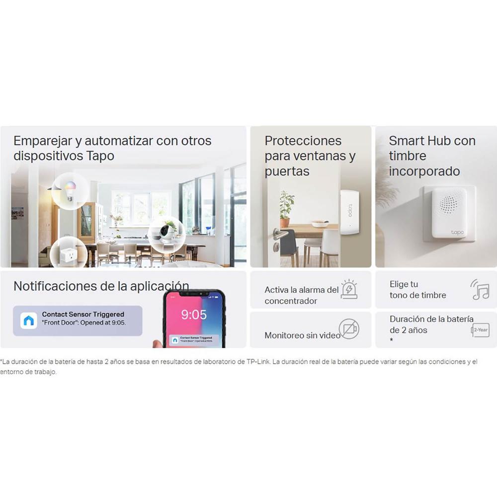 Kit Sensores Tapo T31 KIT Hub, Sensor puertas y ventana - Real Plaza