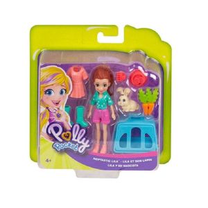 Muñeca Lila y su conejito Polly Pocket GDM11