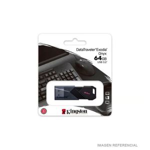 MEMORIA KINGSTON USB DTX ONYX 64GB 3.2 NEGRO