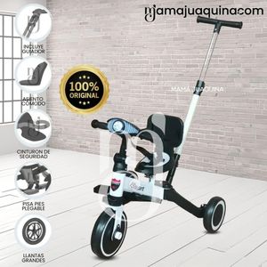 Triciclo Guiador para Niños «NODIN» de Lujo White