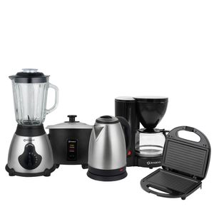 Pentacombo Licuadora + Olla Arrocera+ Hervidor + Cafetera +Grill