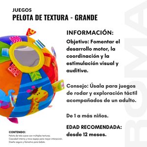PELOTA DE TEXTURAS GRANDE - JUEGO DIDÁTICO
