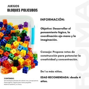 BLOQUES POLICUBOS EN TAPER- JUEGO DIDÁTICO