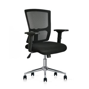 Silla Mecanismo Basculante Visso Brazos 2D Negro Ofideas