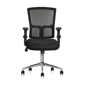 Silla Mecanismo Basculante Visso Brazos 2D Negro Ofideas