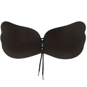 Brasier Pasador Invisible Mariposa Negro B