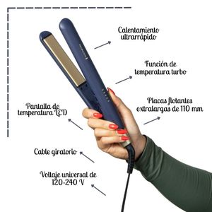 Alisadora Remington Sapphire Luxe + Cepillo + Termo protector - S5805